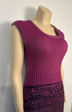Load image into Gallery viewer, Chanel Raspberry Knit Dress FR 42 US 6/8
