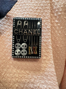 Chanel 17A 2017 Paris Cosmopolite Sewing Kit Brooch Pin