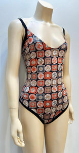 Chanel 09P CC Logos One Piece Swim Bathing Suit FR 36 US 4
