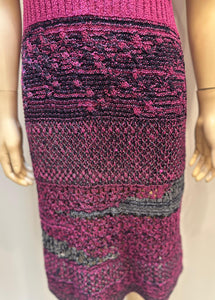 Chanel Raspberry Knit Dress FR 42 US 6/8