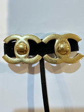Load image into Gallery viewer, Chanel 09A CC Turnlock Oversized Gold Tone Clip On Earrings