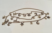 Load image into Gallery viewer, Rare Chanel 08P 2008 Spring Runway Stars Moon Gold Crystals Belt/Necklace