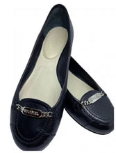 Load image into Gallery viewer, Chanel Black Leather loafer flat shoes EU 37 US 6.5