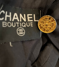 Load image into Gallery viewer, Rare Chanel Vintage 1980’s Black Jacket US 10/12