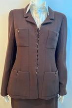 Load image into Gallery viewer, Chanel Vintage 96A 1996 Fall Brown Skirt Suit FR 40 US 6