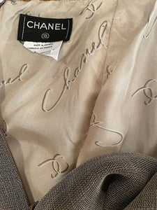 Chanel Vintage 99P 1999 Spring brown skirt and matching top US 4/6