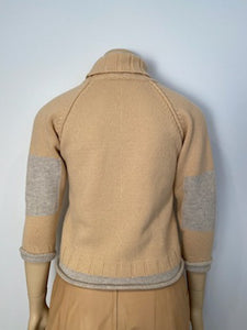 NWT Chanel 12A 2012 Fall ecru pullover turtleneck sweater FR 38