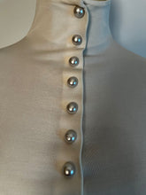 Load image into Gallery viewer, Chanel Satin Silk Pearl CC logo buttons Ivory Blouse FR 38