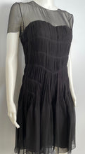 Load image into Gallery viewer, Chanel 05A 2005 Fall Black Silk pleated Dress FR 38 US 4/6
