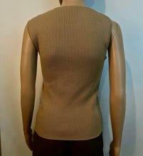 Load image into Gallery viewer, Chanel 99A 1999 Fall Beige Tan Knit Wool Blouse Top FR 36 US 4