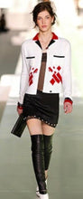 Load image into Gallery viewer, Chanel 03A Snap Collection 2003 Fall Short and Sassy Satin Black Skirt FR 40 US 6/8