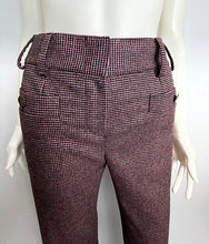Load image into Gallery viewer, Chanel 05A 2005 Fall Tiny Pink Black Checks Pants Trousers FR 34 US 2/4