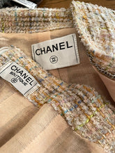 Load image into Gallery viewer, Vintage Chanel Tweed Multicolor Suit Jacket Set US 12