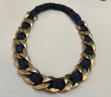 Load image into Gallery viewer, Chanel 08C 2008 Cruise Denim Chain Link Headband Hair Accessory, Necklace, Bracelet