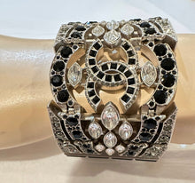 Load image into Gallery viewer, Rare Chanel 15K Limited Edition Runway Look #97 Crystal Statement Bracelet w Box