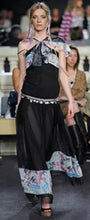 Load image into Gallery viewer, Chanel extra long pink 07C Ribbon bead &amp; Crystal logo earrings