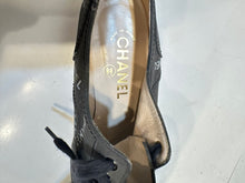 Load image into Gallery viewer, Vintage Chanel 1990s Black Oxford Lace Ladies Shoes EU 37.5 US 6.5