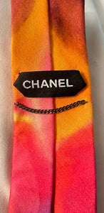 Chanel 15P 2015 Spring Runway Watercolor Necktie