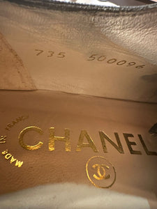 Vintage Chanel 1990s Black Oxford Lace Ladies Shoes EU 37.5 US 6.5