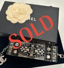 Load image into Gallery viewer, Rare Chanel 15K Limited Edition Runway Look #97 Crystal Statement Bracelet w Box