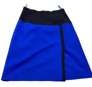 Chanel Vintage 1984 Fall Blue 3 Piece Set Skirt Suit Jacket Blouse FR 42