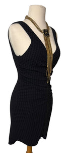 NWT New with Tags Black Chanel Fitted Contour Zip Up Mini Dress FR 40 US 4/6