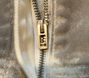 Chanel 14A Paris Dallas Light Gray Jeans FR 38