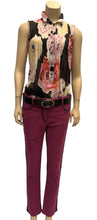 Load image into Gallery viewer, Chanel Soft Raspberry Jeans with Silver Plum Trim FR 40