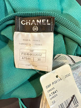 Load image into Gallery viewer, Chanel 09P Emerald Green Knit Draped Dress FR 36 US 4