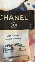 Load image into Gallery viewer, Chanel 11P 2011 Spring Black Floral Silk Chiffon Top Blouse FR 38 US 4/6