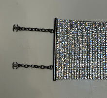 Load image into Gallery viewer, Very Rare Chanel Vintage 98A 1998 Fall 1100 Faceted Crystals Wide Bracelet