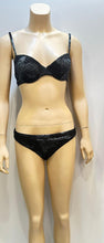 Load image into Gallery viewer, Chanel 17C 2017 Paris-Cuba Blue Metallic and Black Bikini SwimSuit FR 38 US 4/6
