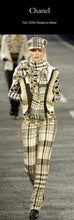 Load image into Gallery viewer, Chanel Sporty 04A 2004 Fall Runway Plaid Tweed Cap Hat Sz 56