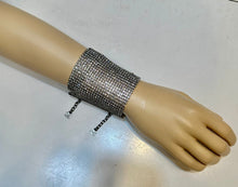 Load image into Gallery viewer, Very Rare Chanel Vintage 98A 1998 Fall 1100 Faceted Crystals Wide Bracelet