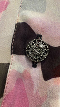 Load image into Gallery viewer, Chanel 11P 2011 Spring Black Floral Silk Chiffon Top Blouse FR 38 US 4/6