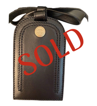 Load image into Gallery viewer, New in Box Chanel 07A 2007 Fall Black Leather Luggage Tag