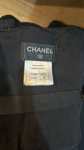 Chanel 13P Runway Black High Waisted Mesh Pants FR 38