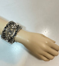 Load image into Gallery viewer, Rare Chanel 15K Limited Edition Runway Look #97 Crystal Statement Bracelet w Box