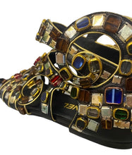 Load image into Gallery viewer, Rare Chanel 11A Paris-Byzance Gladiator Multicolor Stone Sandals EU 39