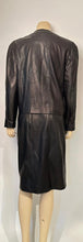 Load image into Gallery viewer, Rare Chanel Vintage 1980/1990 Black Leather Jacket and Skirt Suit FR 42