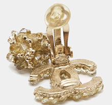 Load image into Gallery viewer, Rare Chanel Lime Crystal 12A 2012 Fall CC Drop Clip On Earrings