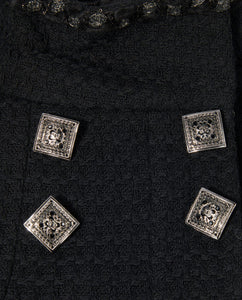 Chanel Iconic 11A Paris Byzance Black Jacket Coat FR 38 US 4