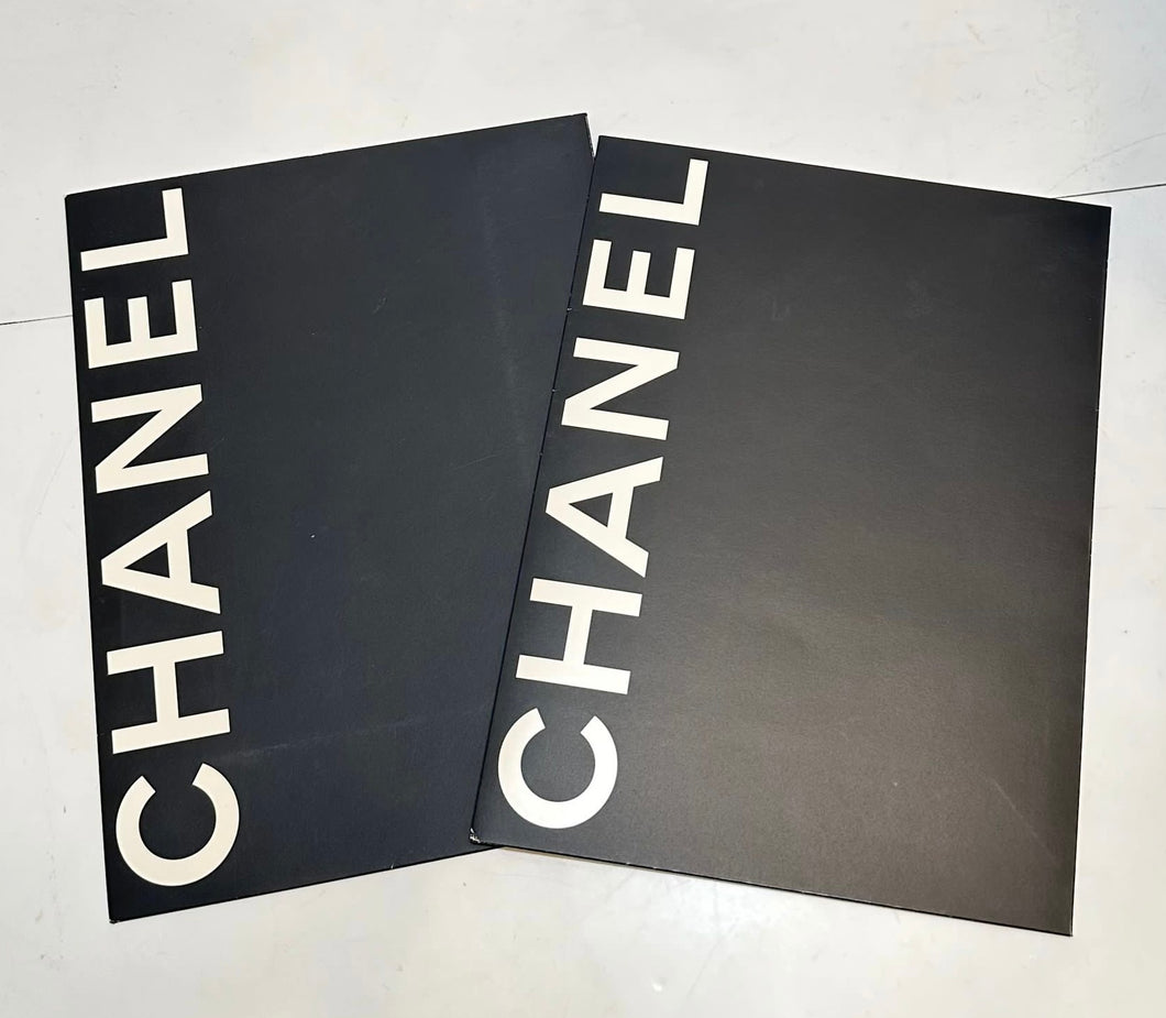 Set of 2 Black Chanel Folders