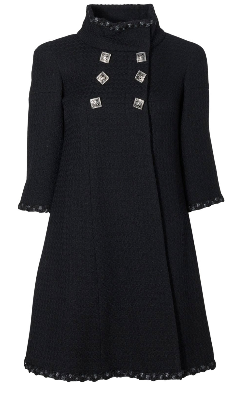 Chanel Iconic 11A Paris Byzance Black Jacket Coat FR 38 US 4