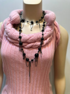 Chanel 09P Barbie Pink Cashmere Top Blouse FR 38 US 4/6
