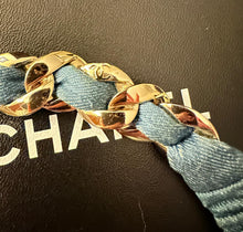 Load image into Gallery viewer, Chanel 08C 2008 Cruise Denim Chain Link Headband Hair Accessory, Necklace, Bracelet