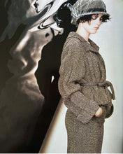 Load image into Gallery viewer, Chanel Vintage 98A, 1998 Fall Tweed Pleated Beige Taupe Jacket Maxi Skirt Set US 4/6