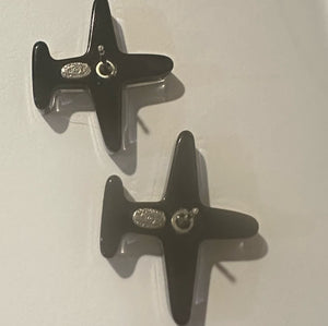 Chanel Airlines 16S 2016 Airplane Stud Pierced Earrings