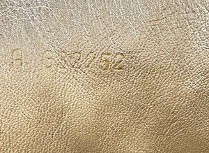 Chanel 16A Runway Gold Metallic Biker Boots EU 39.5 US 9/9.5