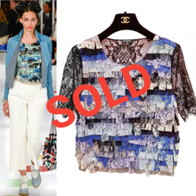 Load image into Gallery viewer, NWT Chanel 16C, 2016 Cruise Resort Paris Seoul Multicolor Lace Top FR 36